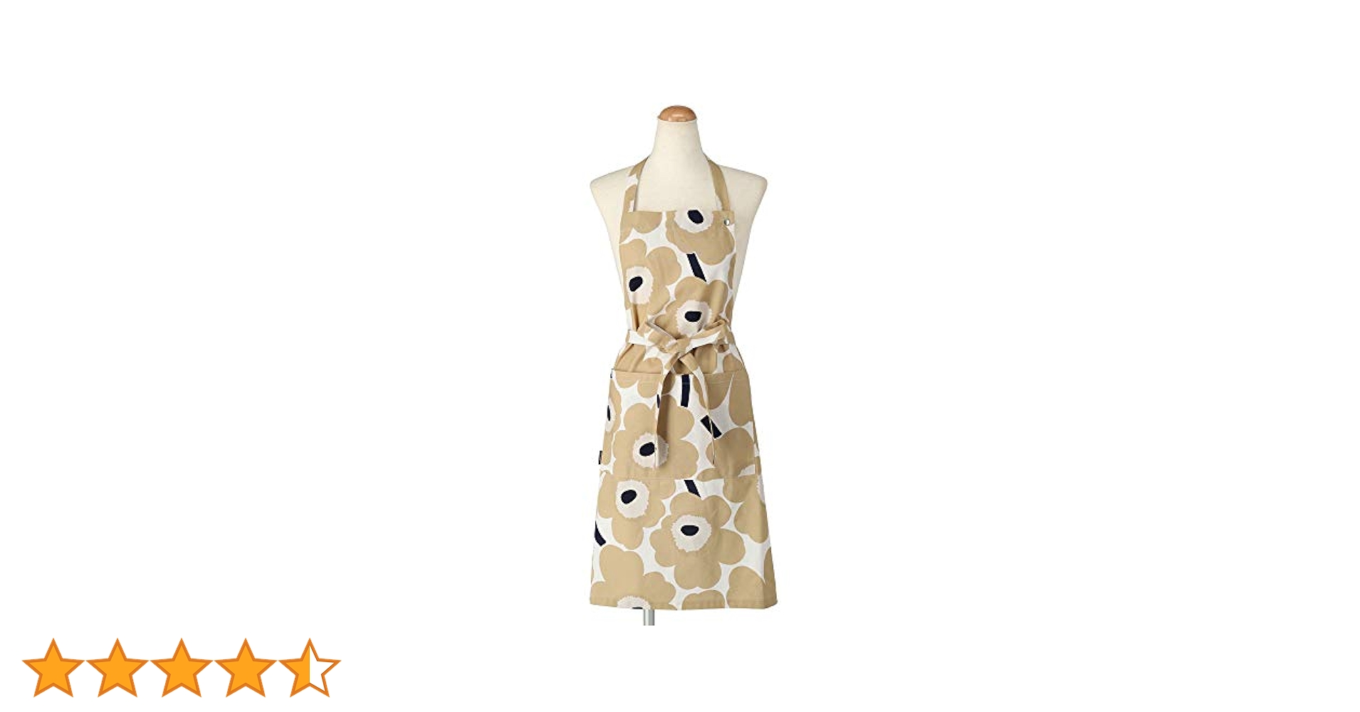 marimekko エプロン Unikko ベージュ marimekko / マリメッコ エプロン PIENI UNIKKO/RASYMATTO APRON